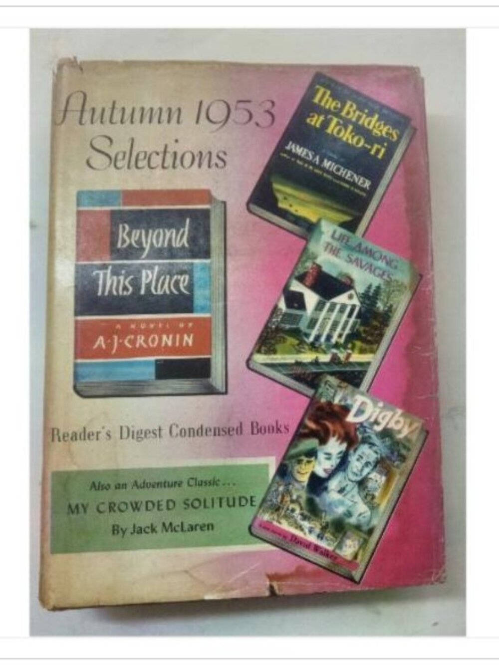 Reader's Digest Condensed Books Autumn 1953 Selections Vol. 15 1953 HC